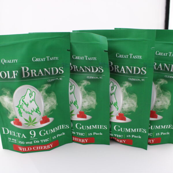 Hemp Derived Delta 9 Gummies Pack 4 Wild Cherry